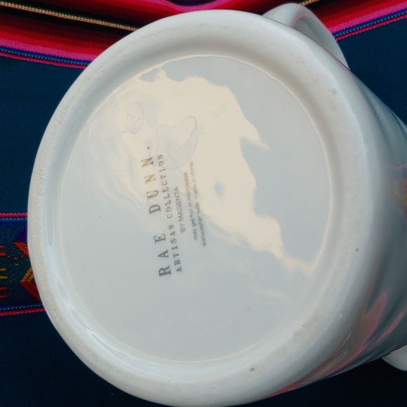 Rae Dunn Ceramic "Pour" Serving Pitcher White holds One Quart - Picture 9 of 15